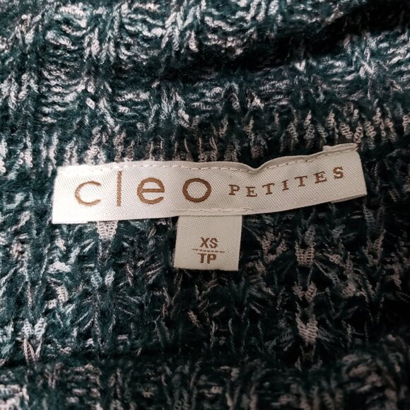 Cleo Petite Button Wrap Cowl Neck Sweater - Picture 5 of 8